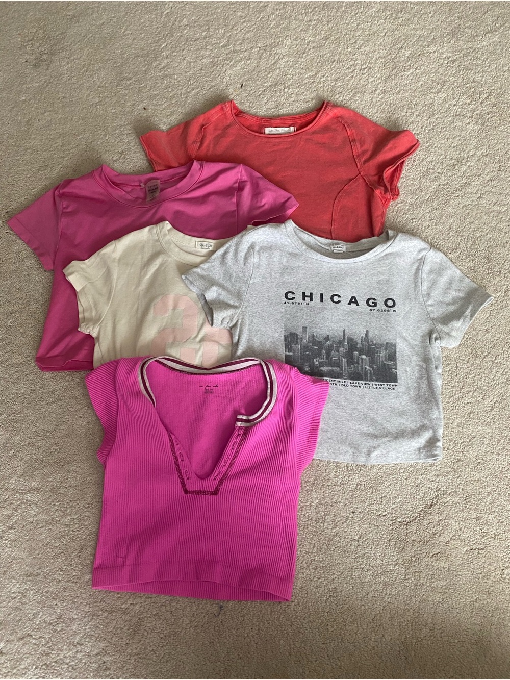 S/M crop top bundle set of 5